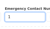 Código ISD de Contacto de Emergencia — código de país de la persona de contacto