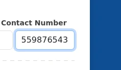 Step 8: Enter the emergency contact phone number without country code, spaces, o
